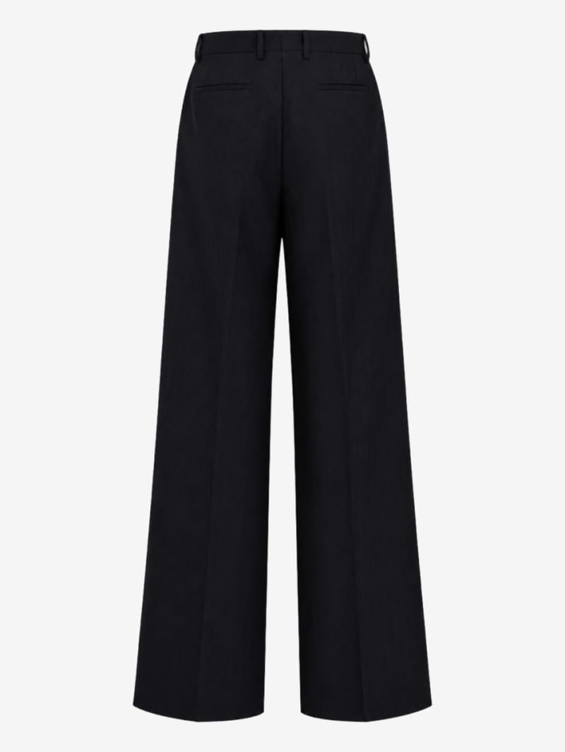 ANIPS: Pantaloni a gamba larga in lana merino