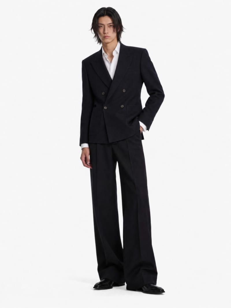 ANIPS - Pantalones anchos en lana merina