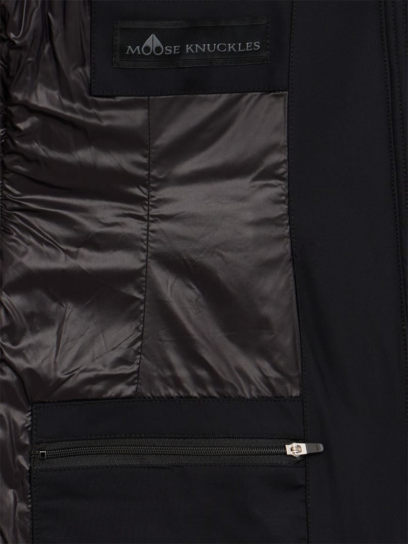 Moose Knuckles: Parka Watershed 3 de nailon elástico
