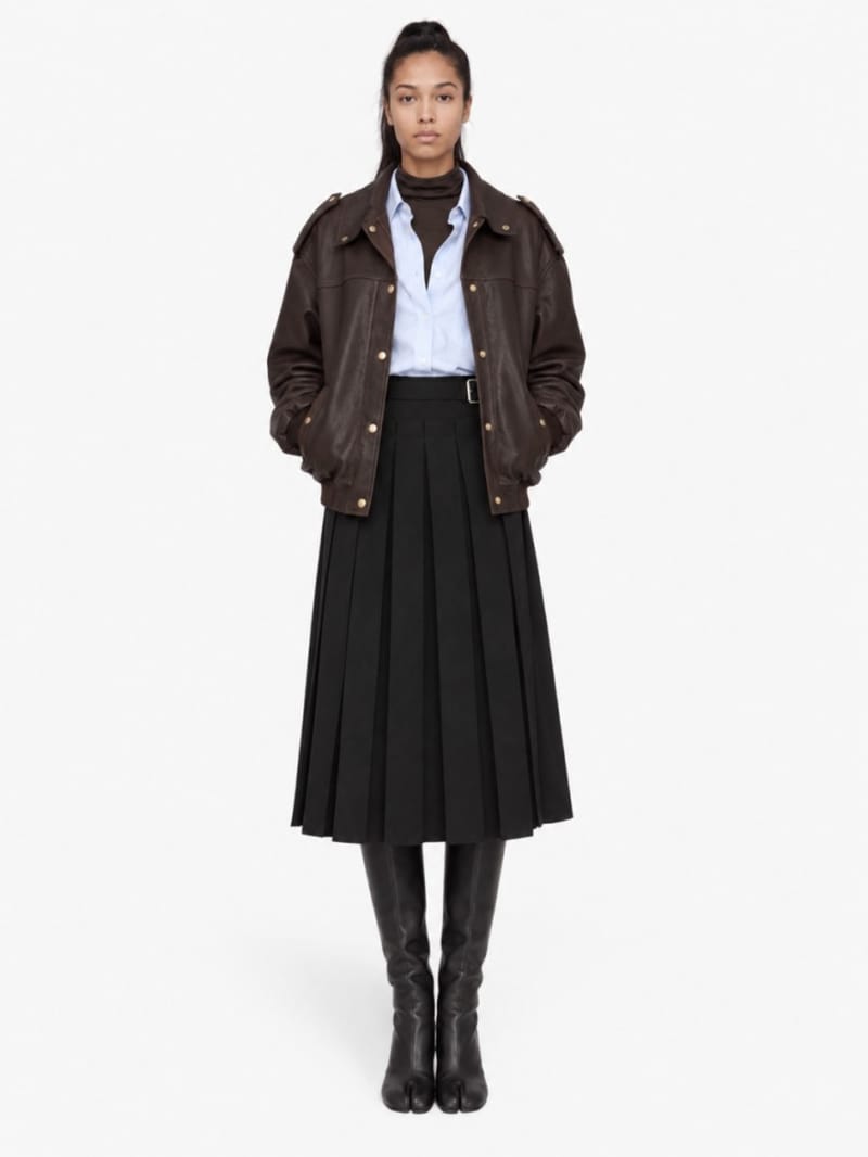 LA PISCINE - Pleated skirt