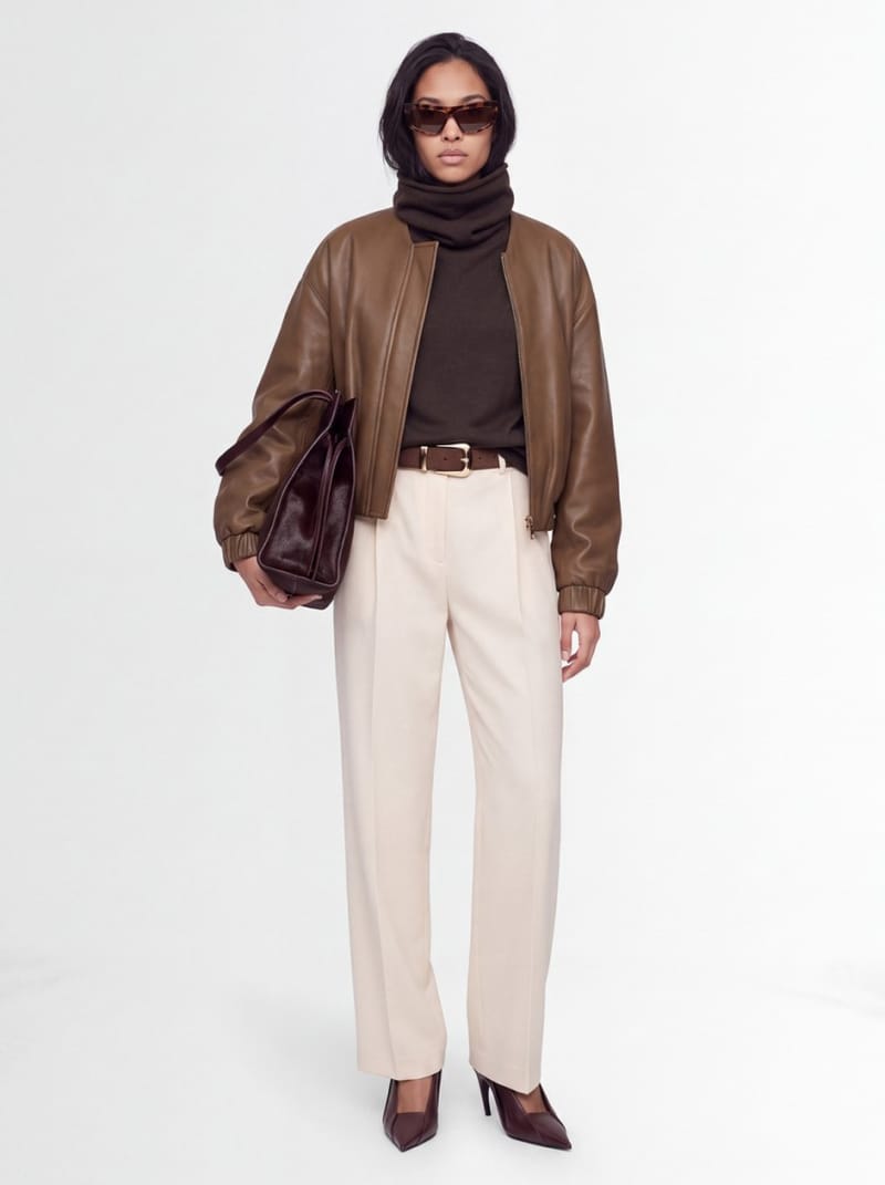 CRUNA: Pantalons larges plissés à coupe regular