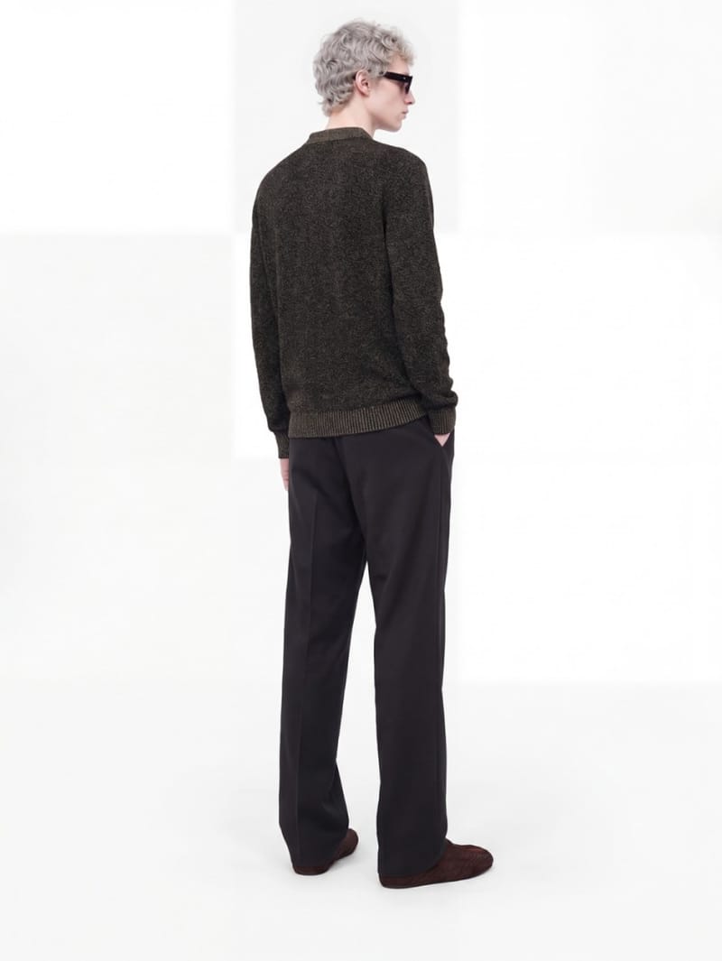 Marni: Wool and metallic yarn polo shirt