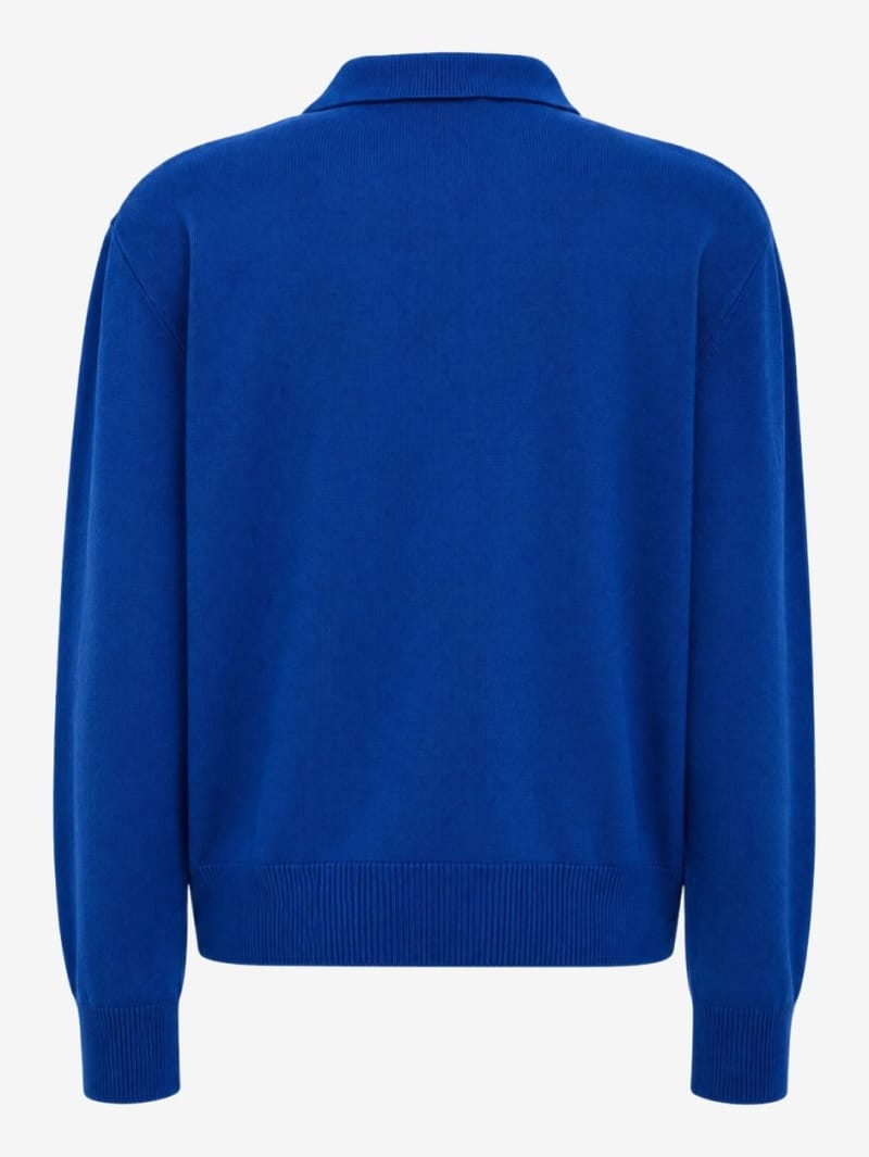 Bluemarble: Wool and cashmere knit polo