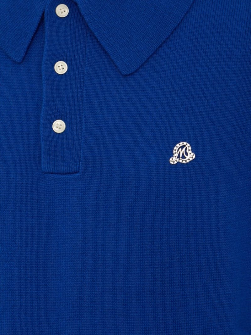 Bluemarble: Wool and cashmere knit polo
