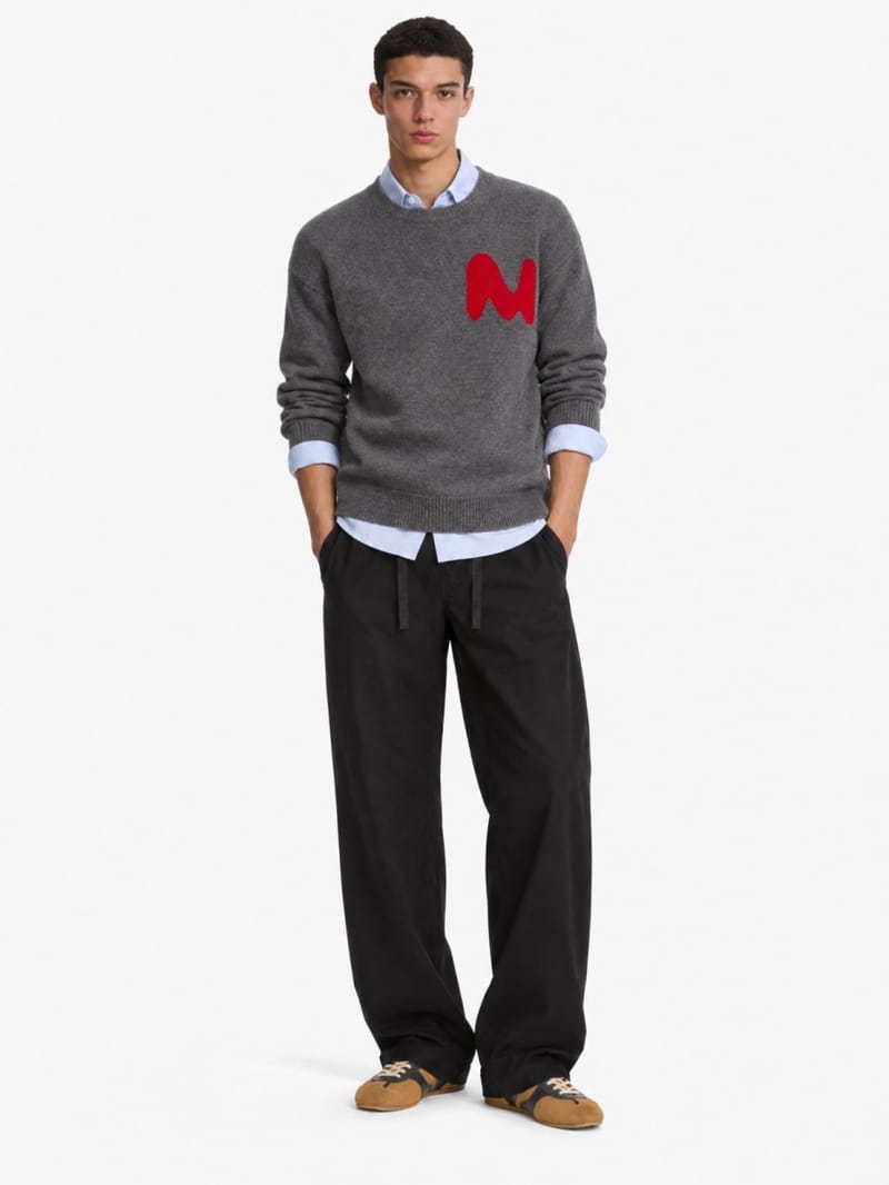 MSGM - Wool cashmere blend polo