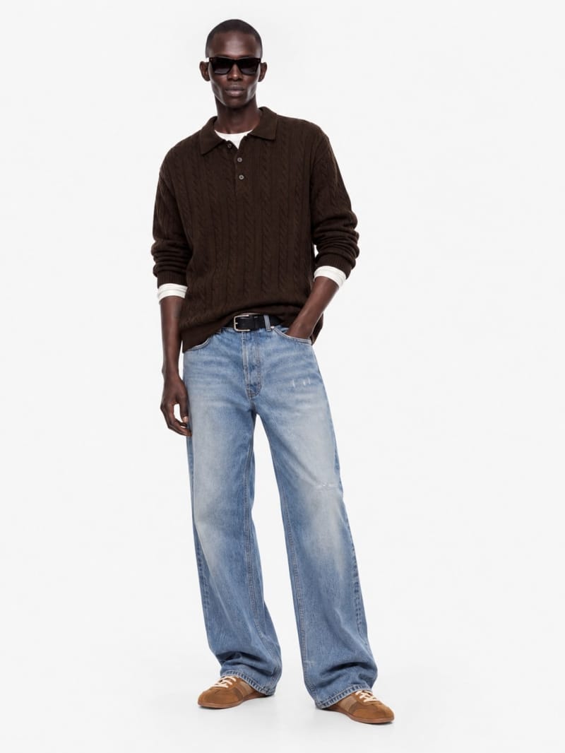 MSGM - Wool cashmere blend polo