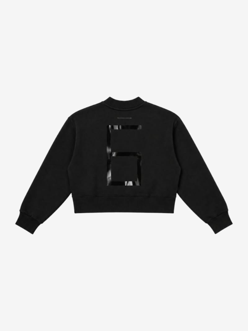 MM6 Maison Margiela - Printed cotton crewneck sweatshirt