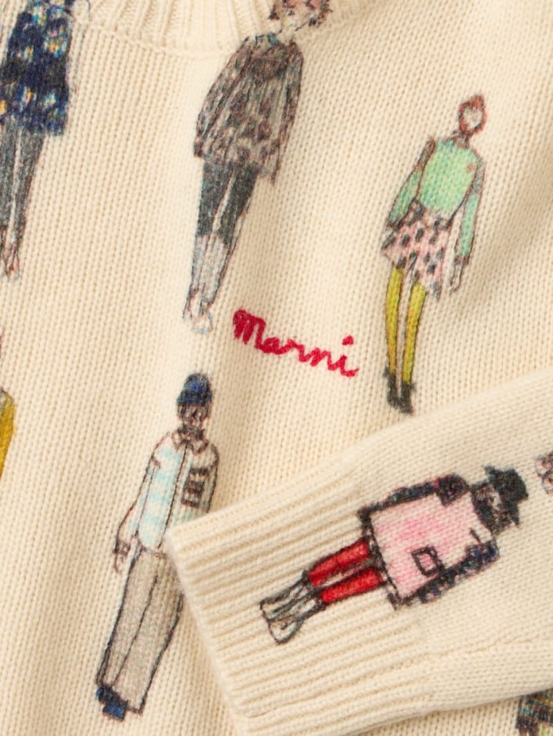 Marni Junior: Printed cotton sweatshirt