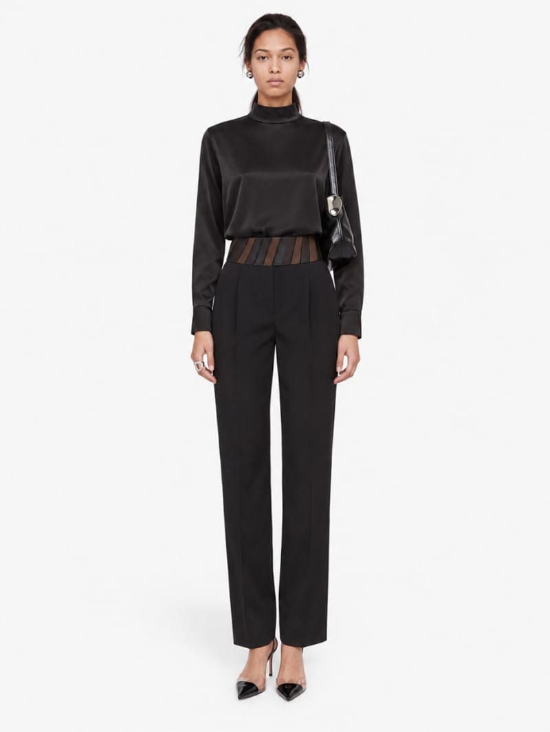 CRUNA: Regular fit mock-neck top