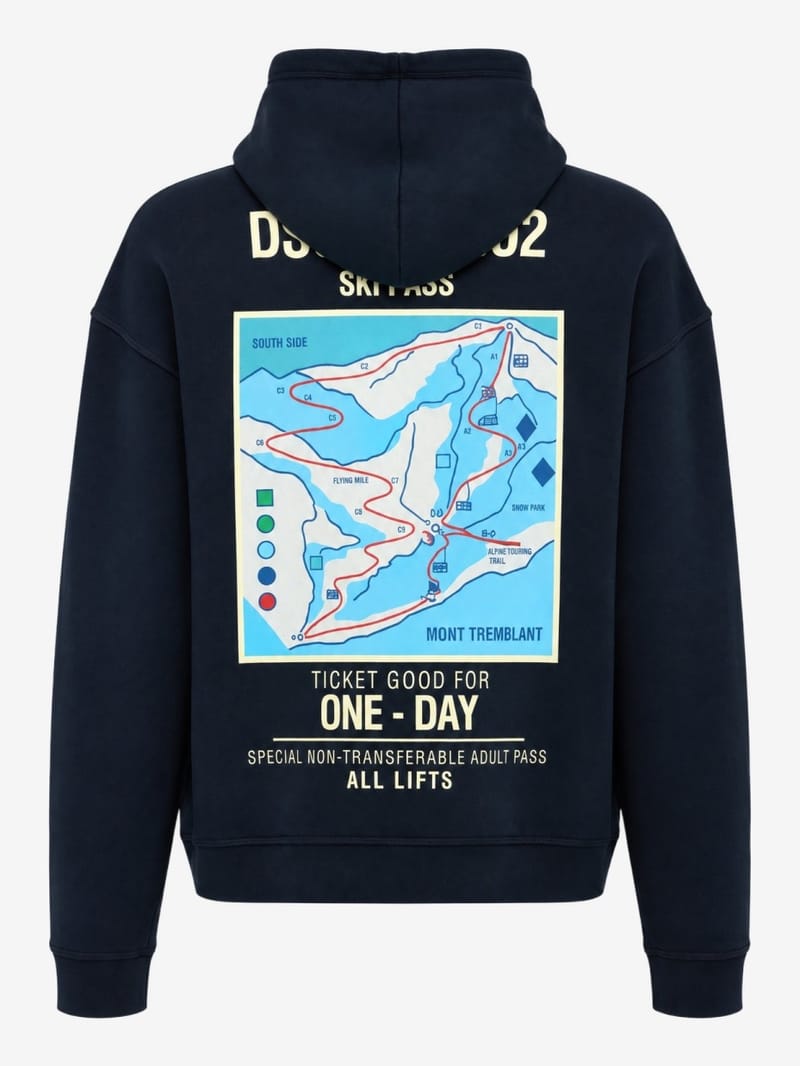 Dsquared2: Relax Fit Zipped Hoodie