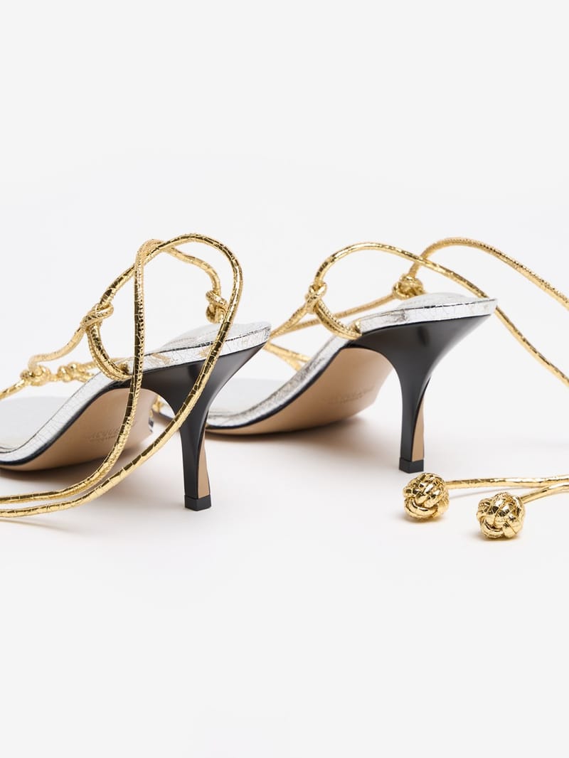 Jacquemus: Sandales Tourni en cuir d'agneau