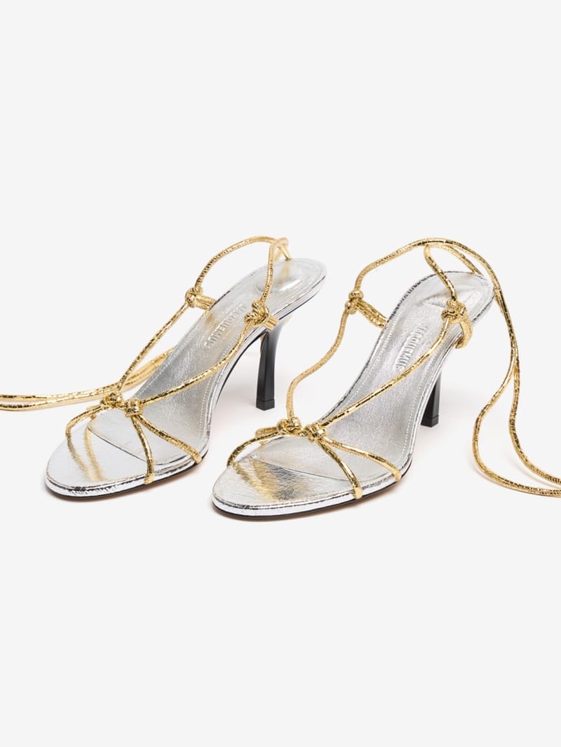 Jacquemus - Sandales Tourni en cuir d'agneau