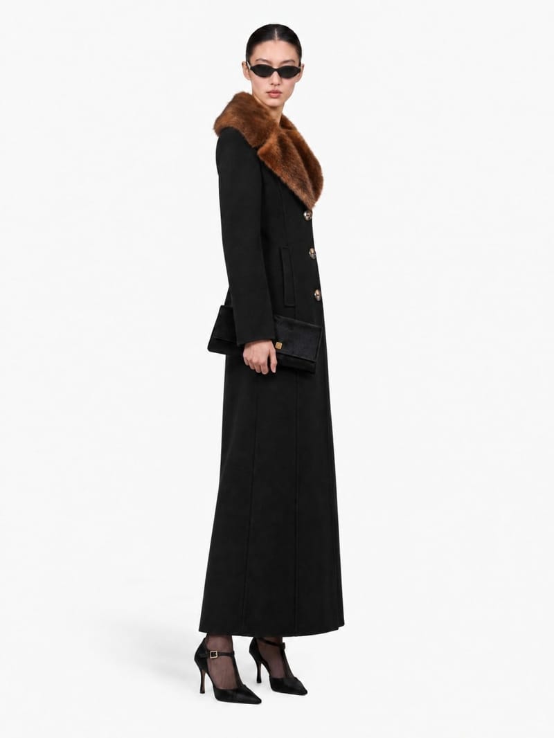LUISA SPAGNOLI: Scolpito fur coat