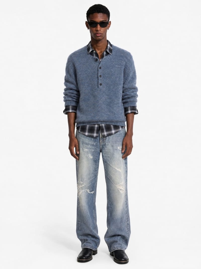 DIANA STUDIO: Serafino knit jumper with buttons