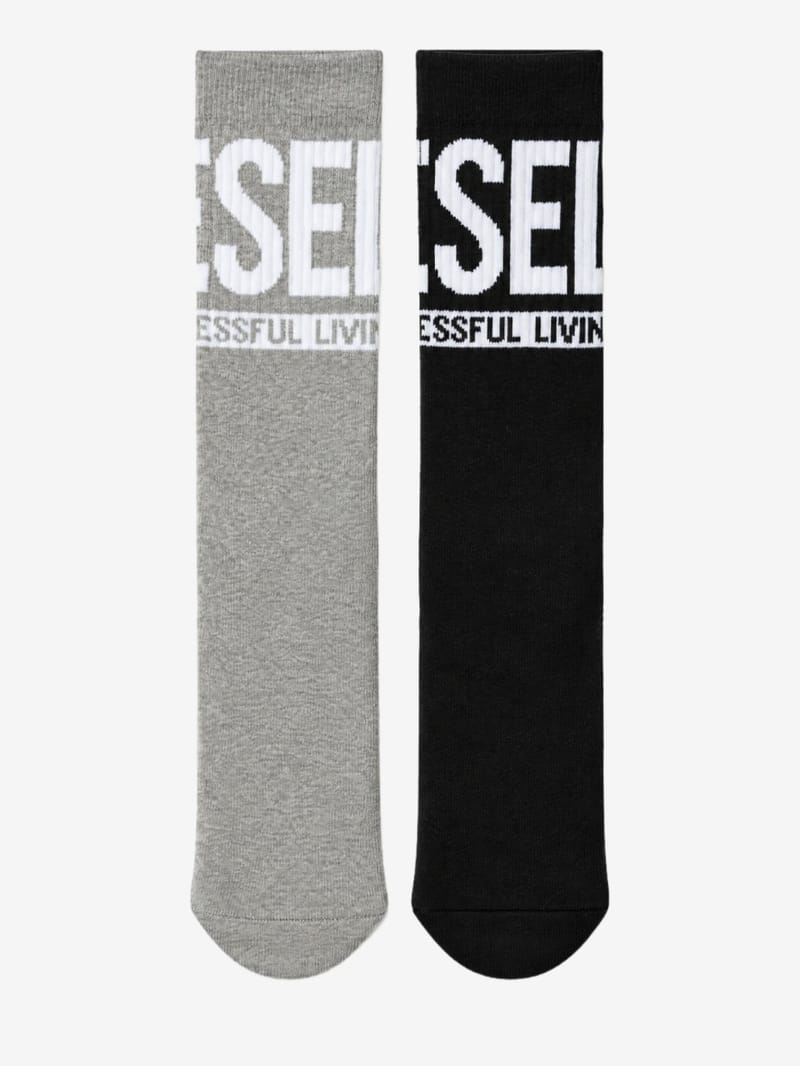 Diesel Kids - Set of 2 cotton blend jacquard socks