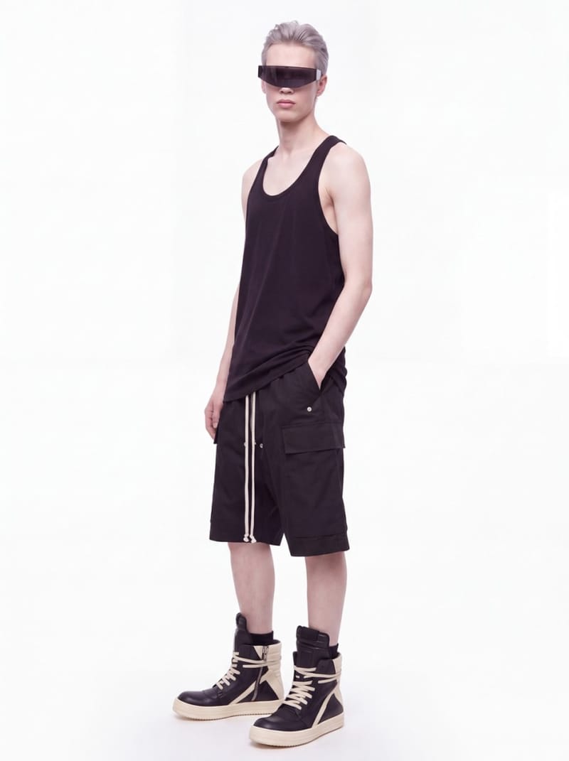 Rick Owens: Cargobelas cotton shorts