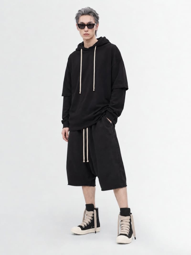 Rick Owens DRKSHDW - Shorts - cápsulas con cordón