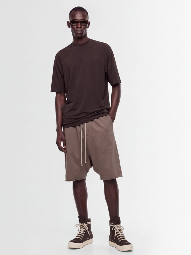 Rick Owens DRKSHDW: Shorts - bolsillos con cordón