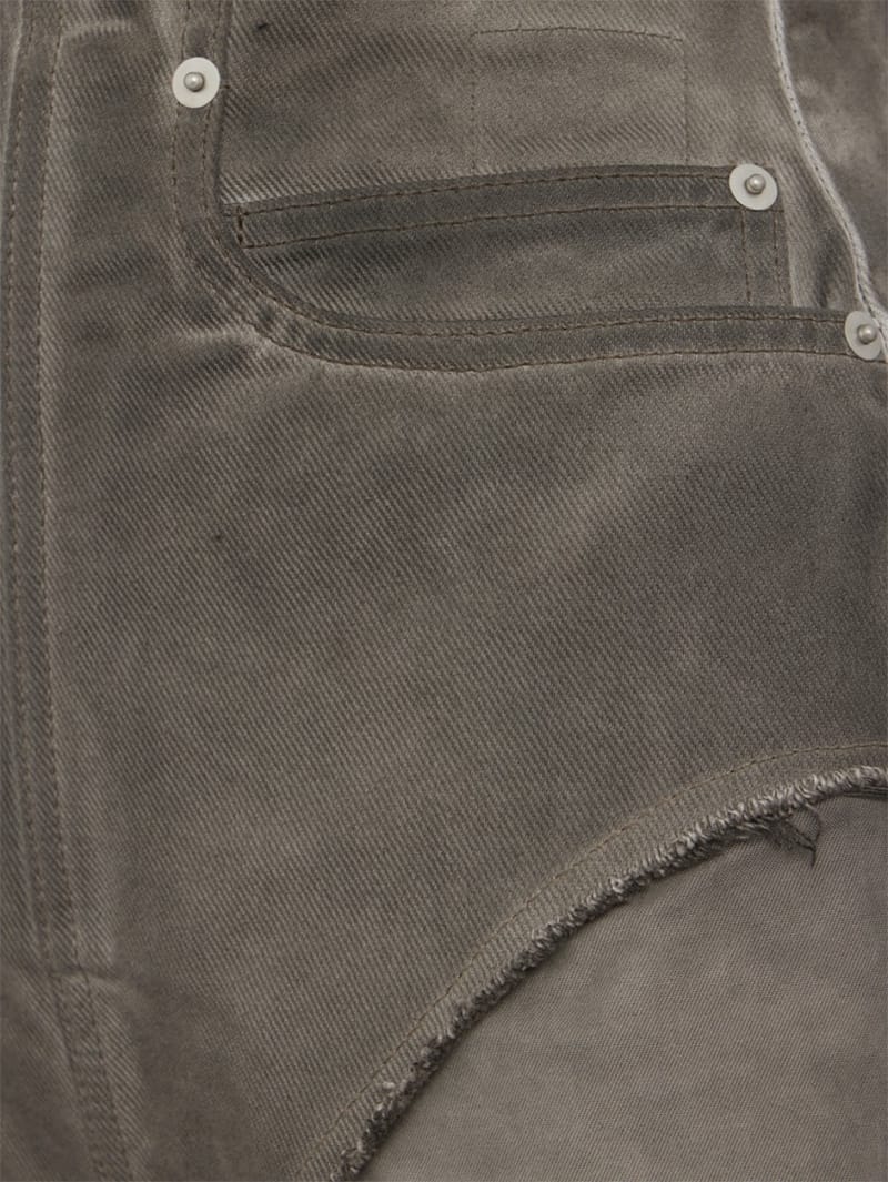 Rick Owens DRKSHDW: 牛仔短裤 - 脏污