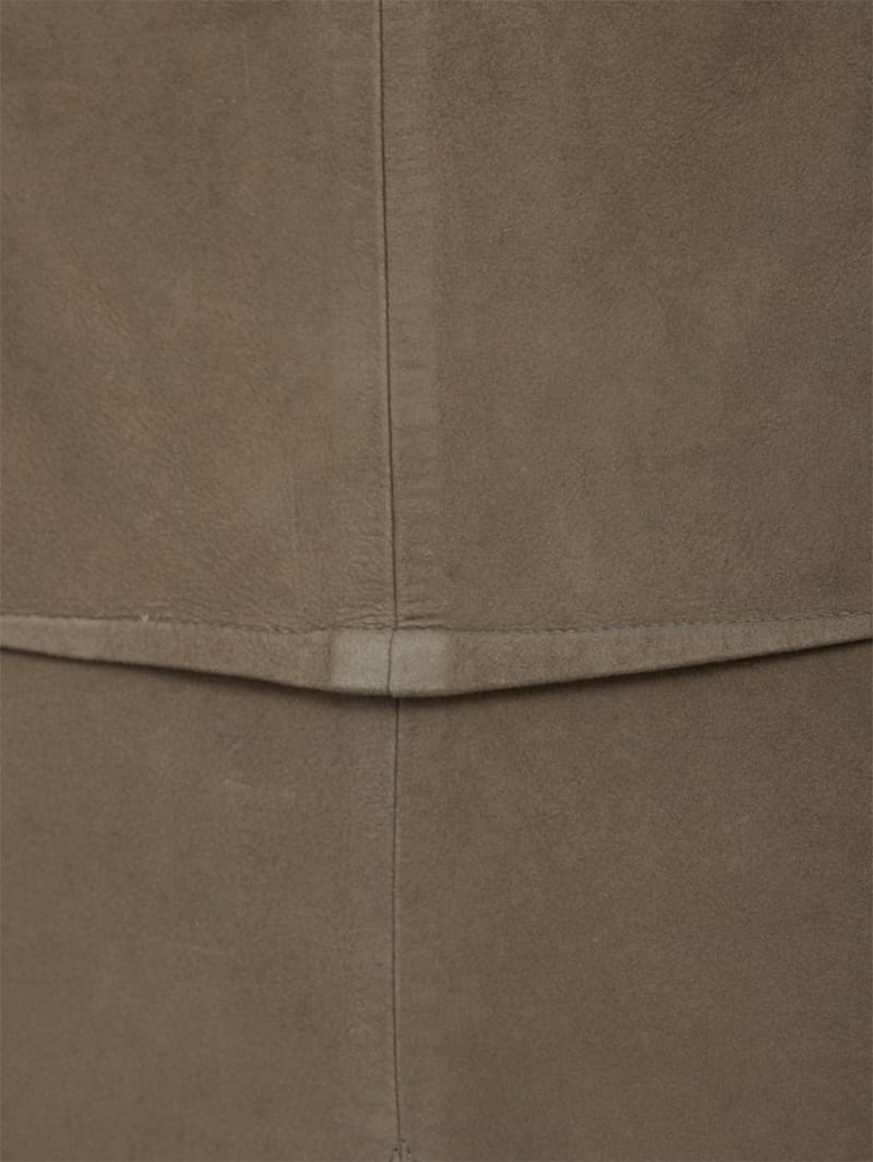 Rick Owens: Sliced leather skirt