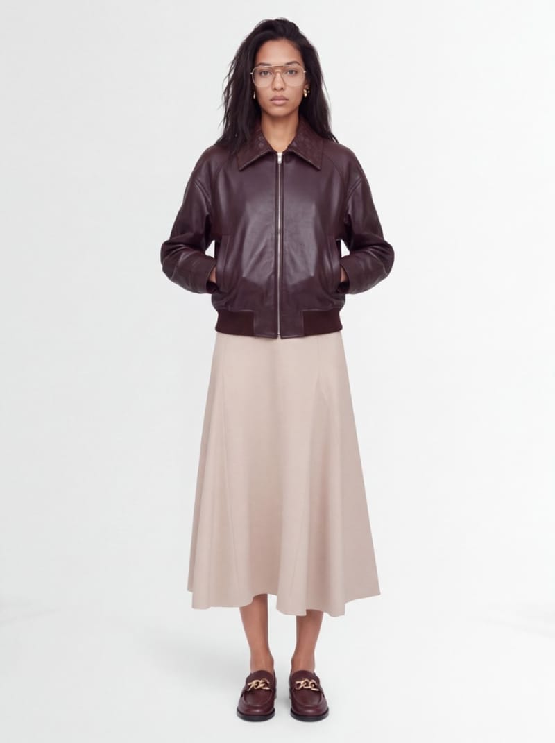 CRUNA - Slim fit ankle length flared skirt
