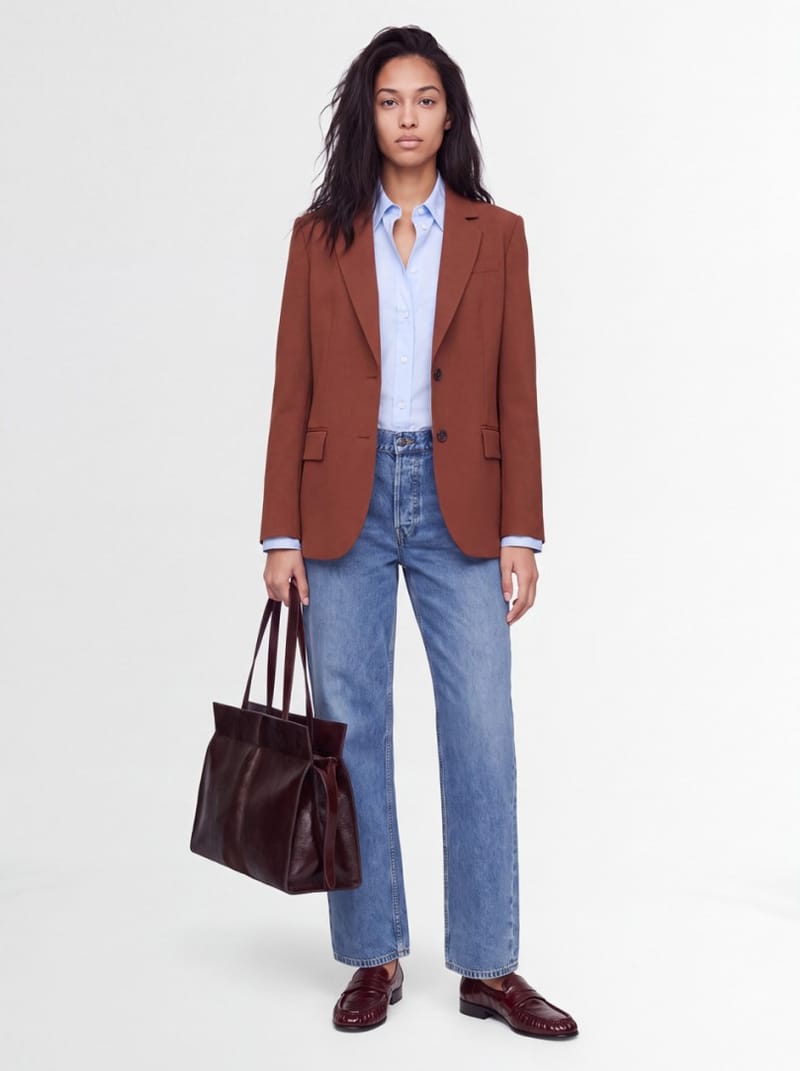 CRUNA: Blazer ajusté à simple poitrine