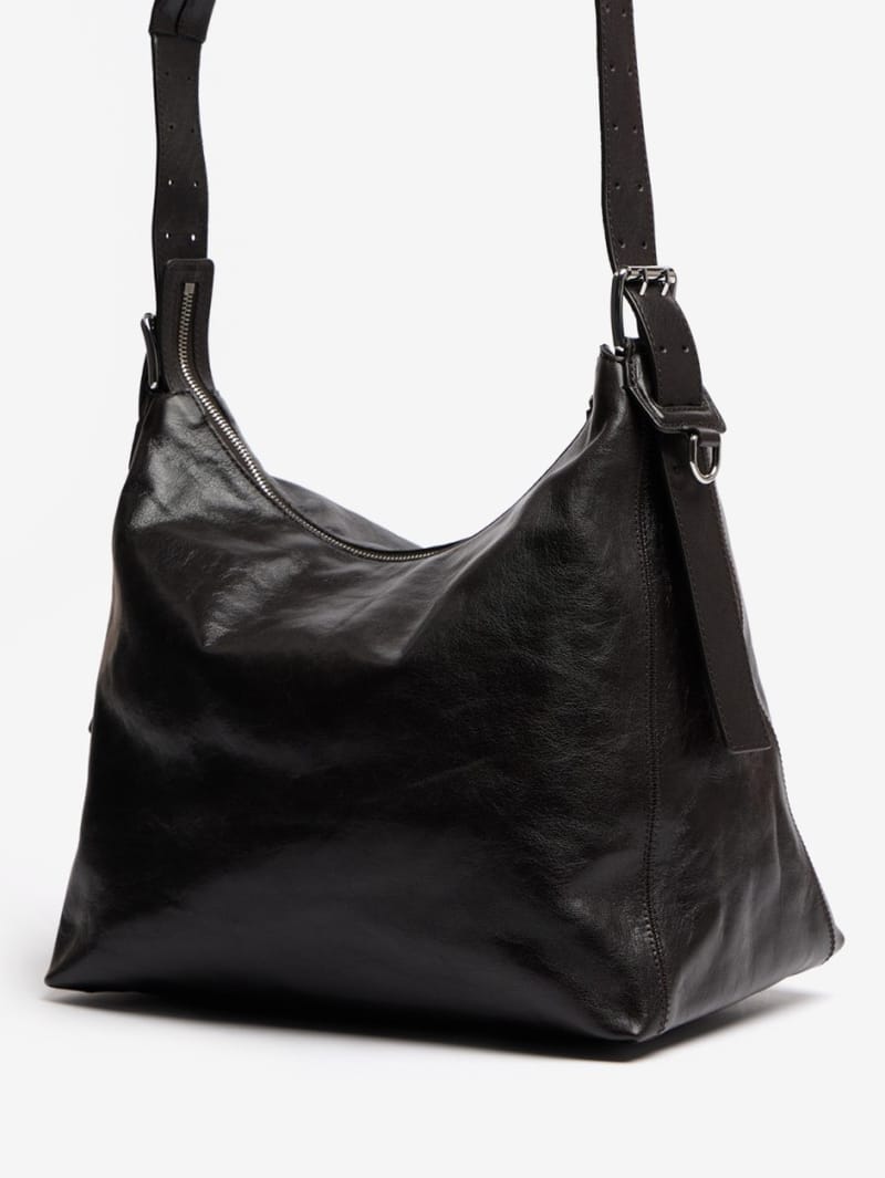Lemaire: Small belted hobo bag