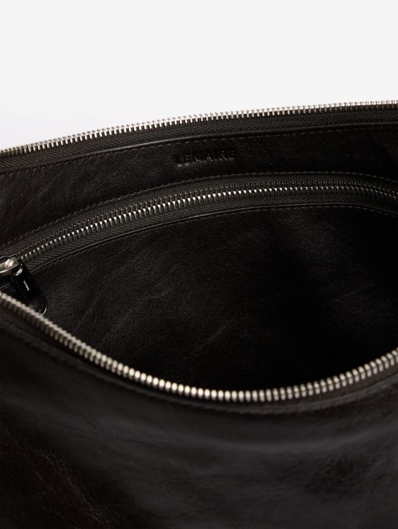 Lemaire: Small belted hobo bag