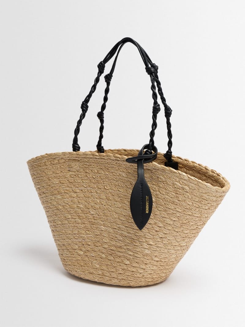 Jil Sander: Kleine Tangle Viskose Bucket Tote