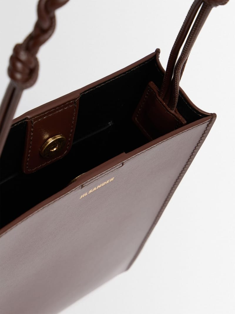 Jil Sander: Kleine Tangle Schultertasche aus Kalbsleder
