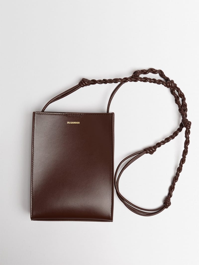 Jil Sander: Kleine Tangle Schultertasche aus Kalbsleder