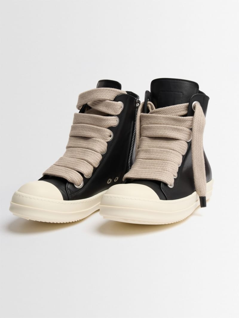 Rick Owens - Jumbolace 高帮皮革运动鞋