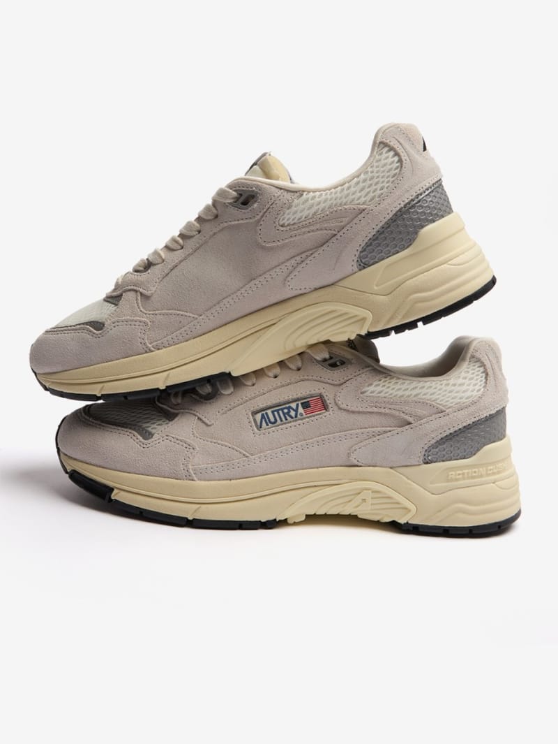 Autry: Hyperway Low nylon and leather sneakers
