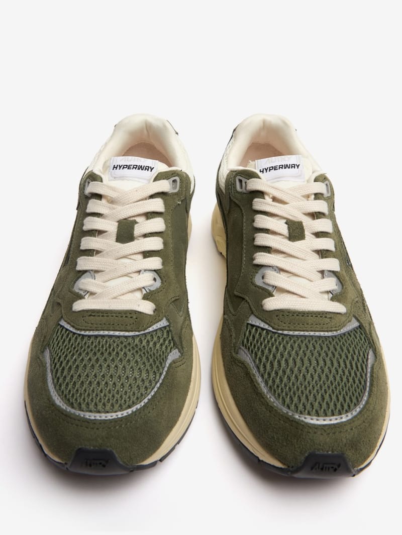 Autry: Nylon and leather sneakers Hyperway Low
