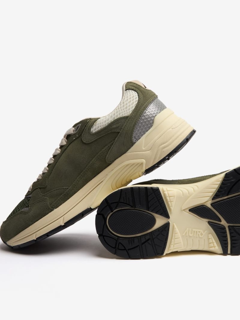 Autry: Nylon and leather sneakers Hyperway Low