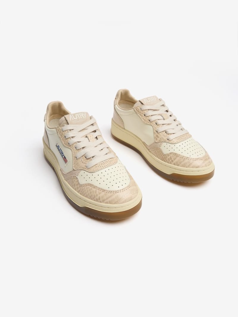 Autry: Baskets Medalist Low en cuir de vache