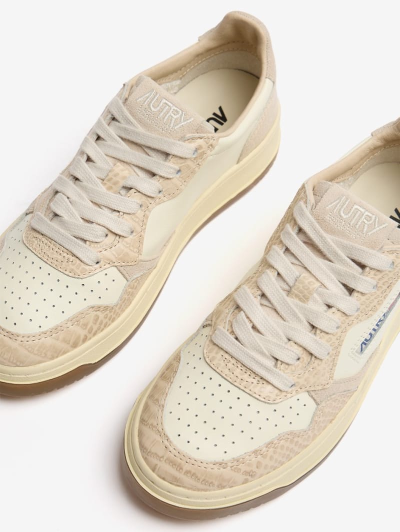 Autry: Baskets Medalist Low en cuir de vache