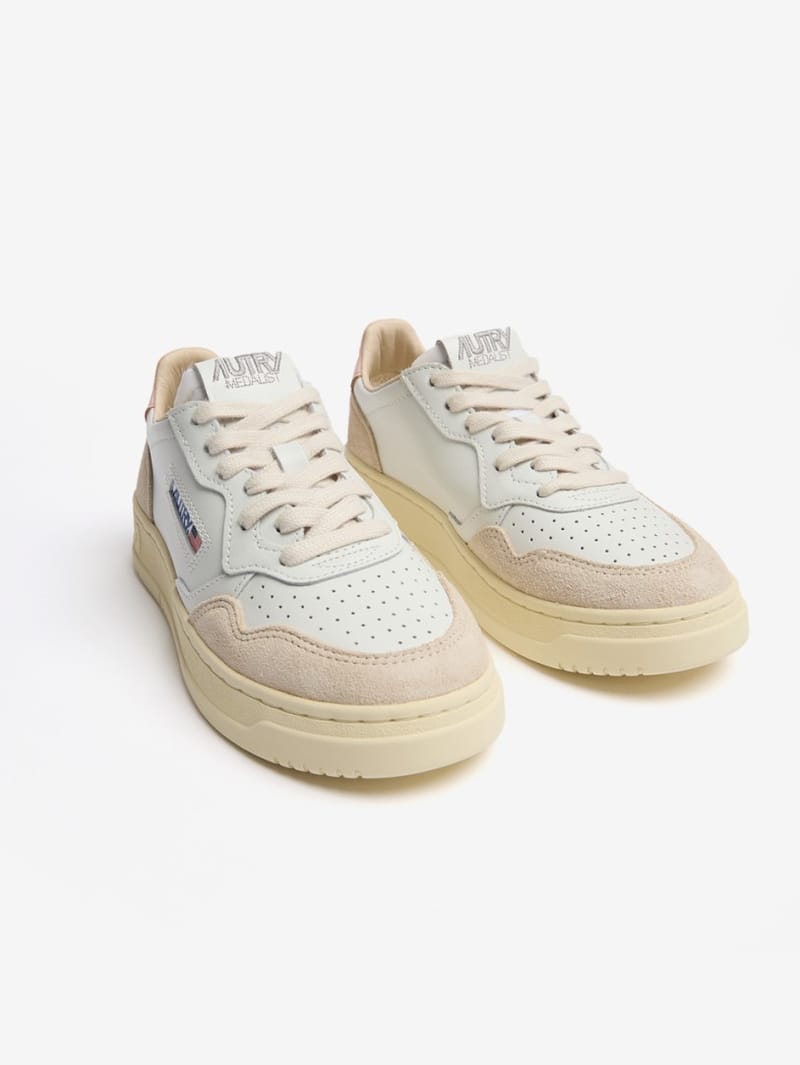 Autry: Baskets Medalist Low en cuir de vache