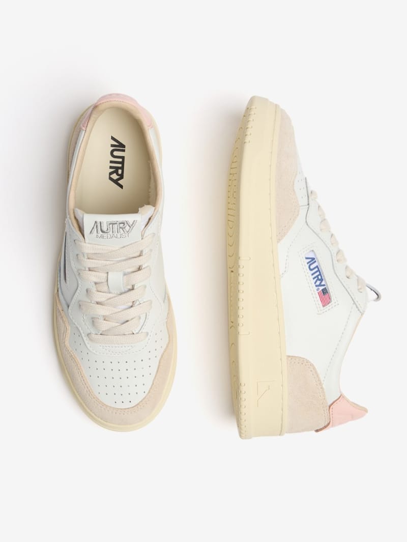 Autry: Baskets Medalist Low en cuir de vache
