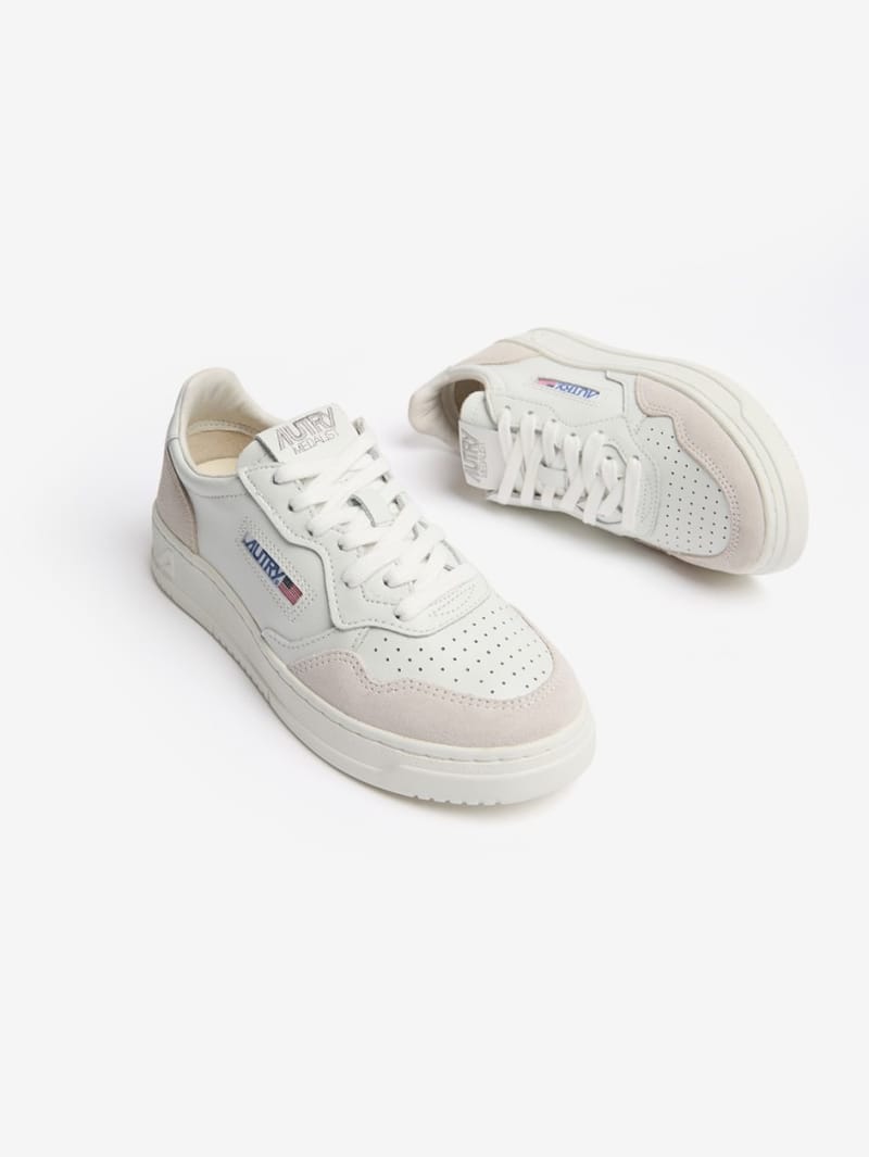 Autry: Baskets Medalist Low en cuir de vache