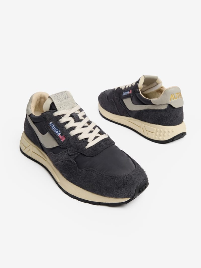 Autry - Reelwind Low nylon and leather sneakers