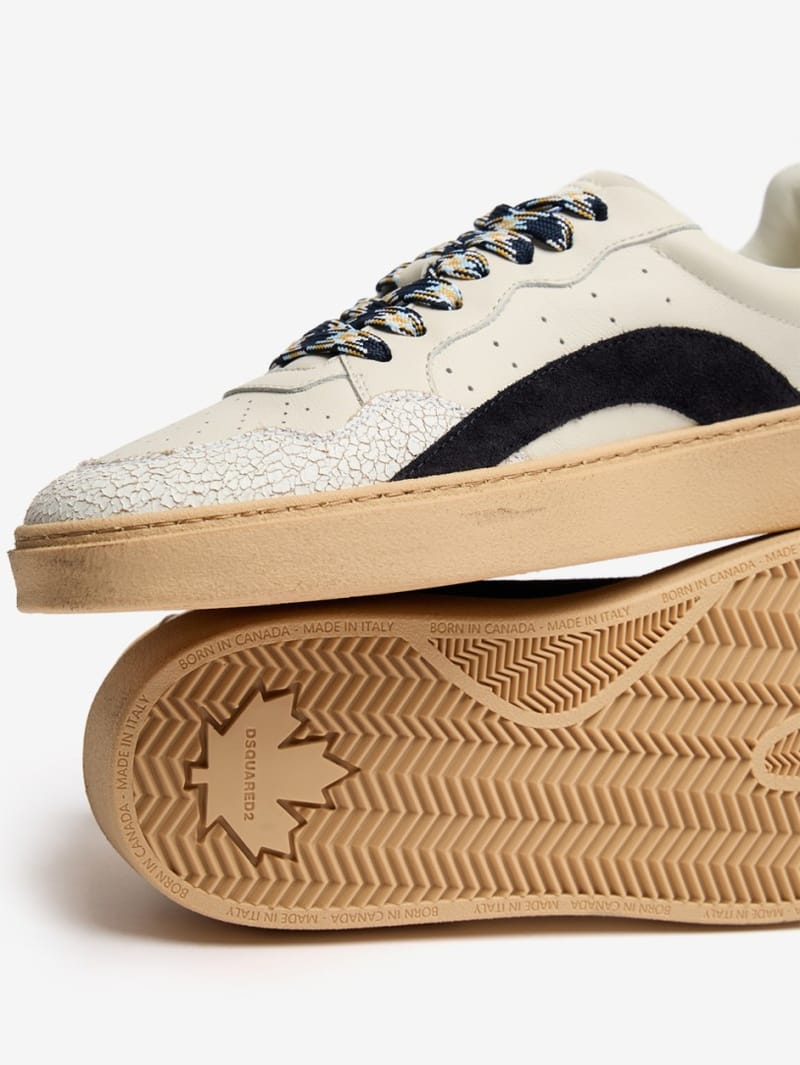 Dsquared2: Rider calf leather logo sneakers