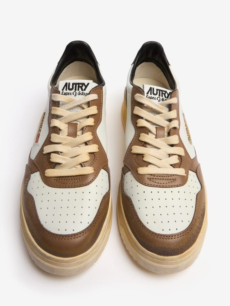 Autry: Super Vintage nylon and leather sneakers