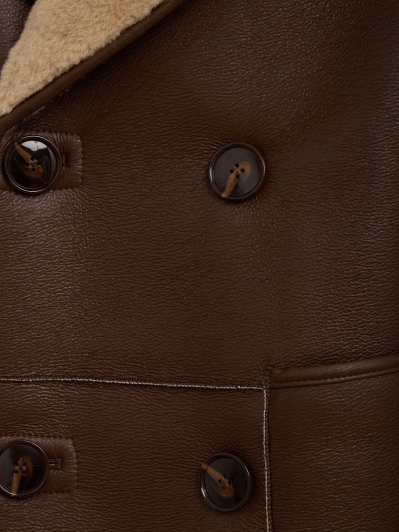 LUISA SPAGNOLI: Socio shearling jacket