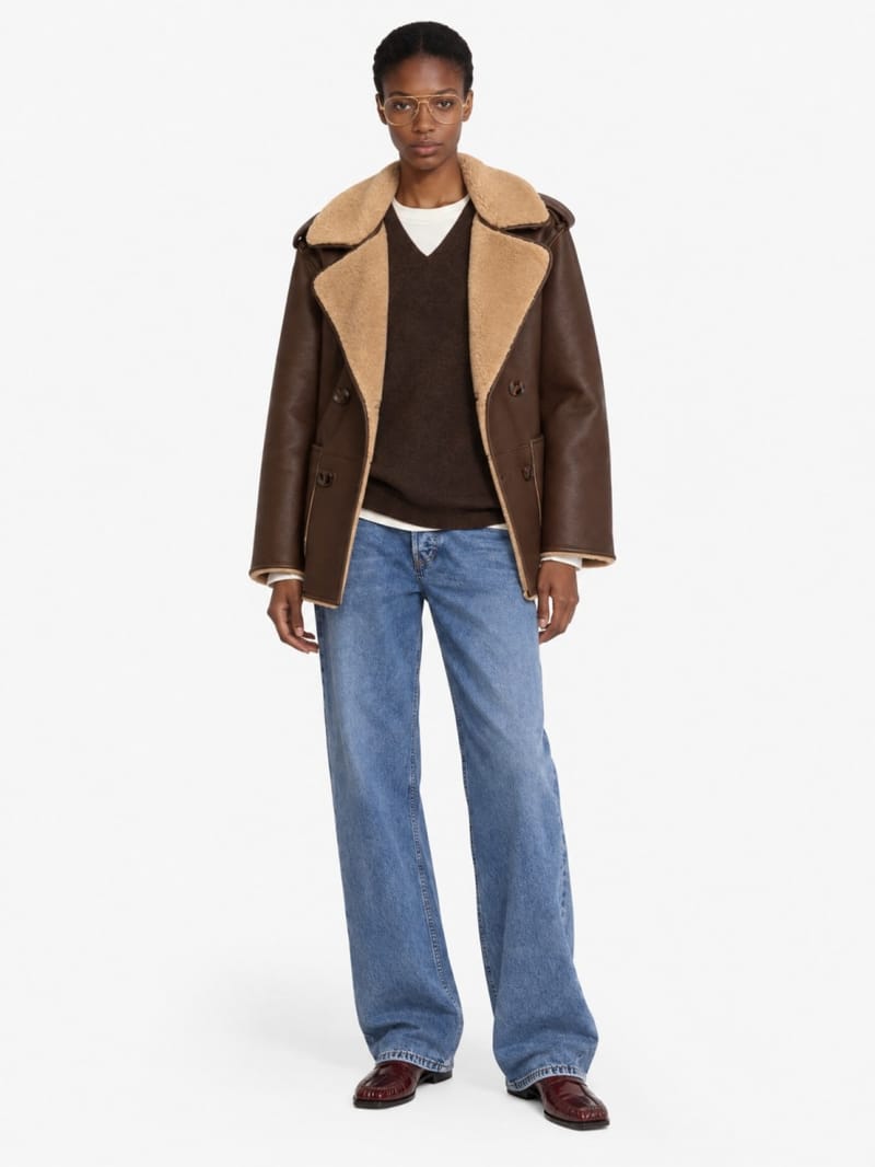 LUISA SPAGNOLI - Socio shearling jacket