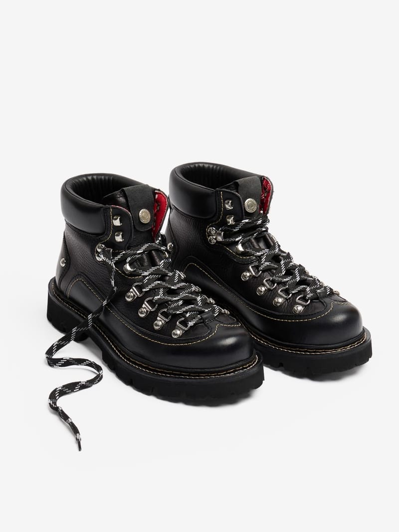 Dsquared2: Canadian leather hiking boots