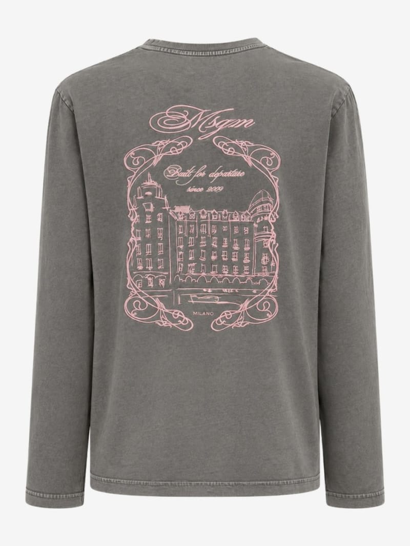 MSGM: Printed long-sleeve t-shirt