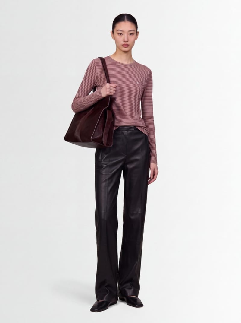 Jil Sander - Gestreiftes T-Shirt aus Baumwolle