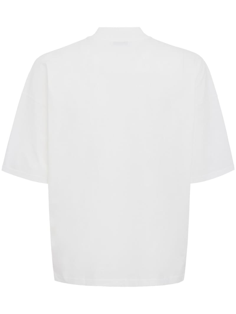 Jil Sander: Mock 领口方正宽松版型棉 T 恤