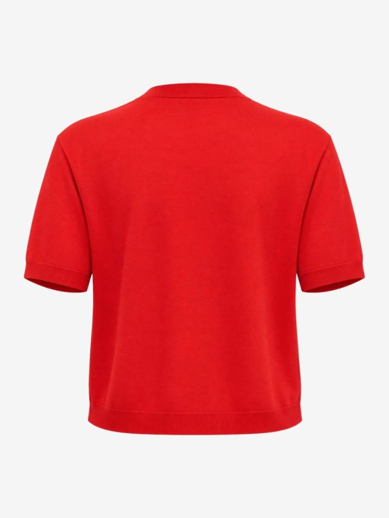 Jil Sander: Wool boat neck cropped t-shirt